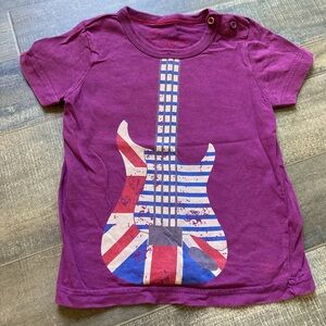 Mini Boden Union Jack British Guitar Shirt 1.5-2Y